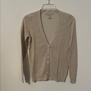 Banana Republic Champagne Shimmer Cardigan